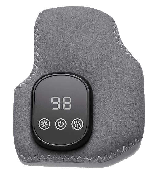 Emsense Fußmassagegerät im Wrap-Design mit verstellbaren Riemen – Ansicht von vorne