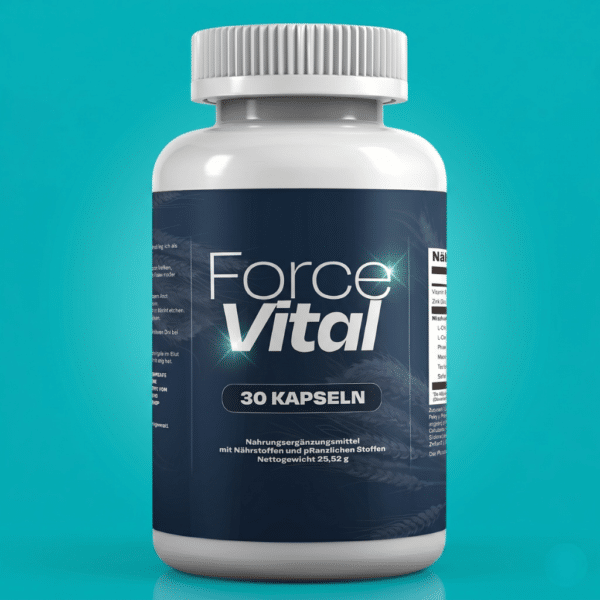 Force Vital Dose mit 30 Kapseln, Nahrungsergänzungsmittel für Männer mit Zink, Niacin und Pflanzenextrakten