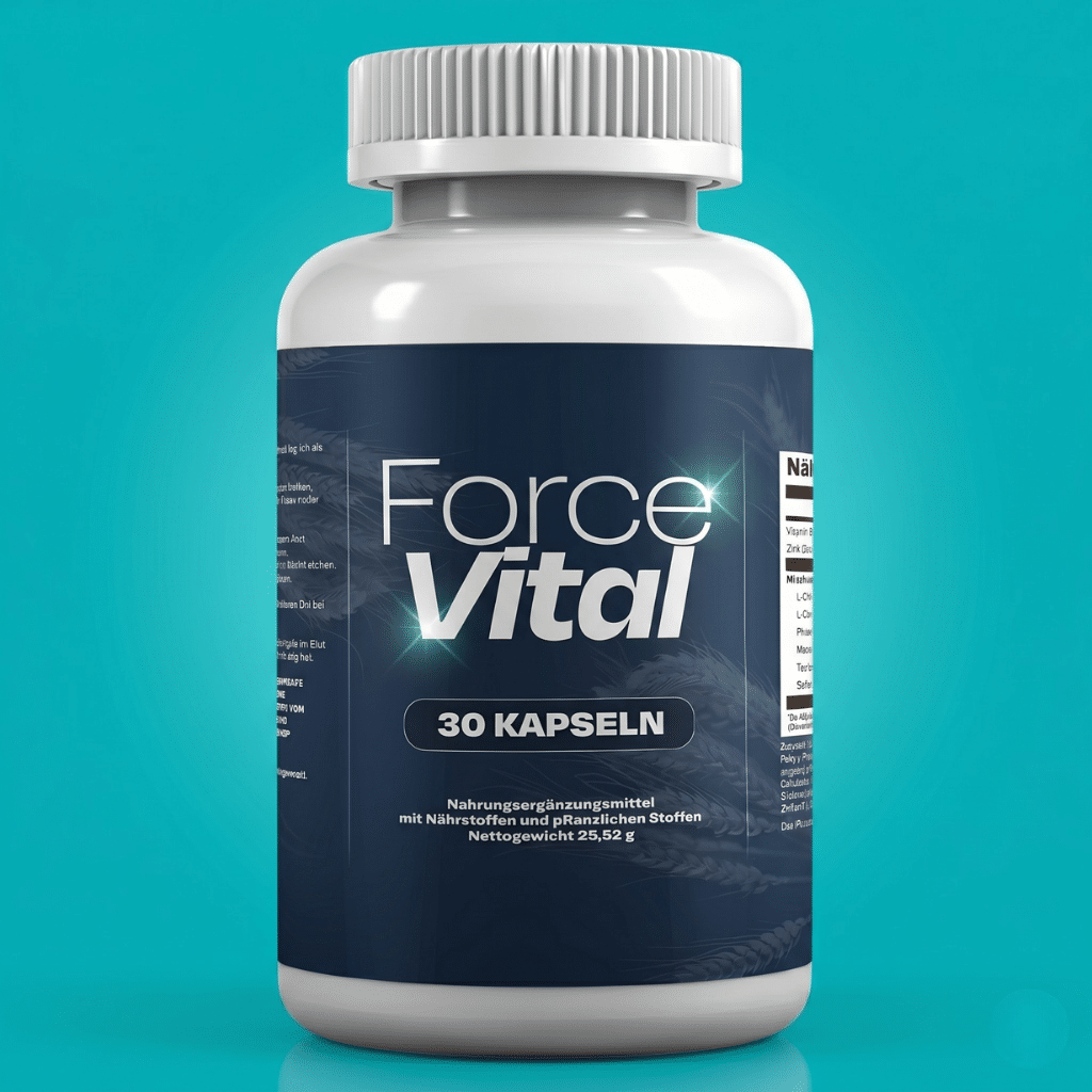 Force Vital Dose mit 30 Kapseln, Nahrungsergänzungsmittel für Männer mit Zink, Niacin und Pflanzenextrakten