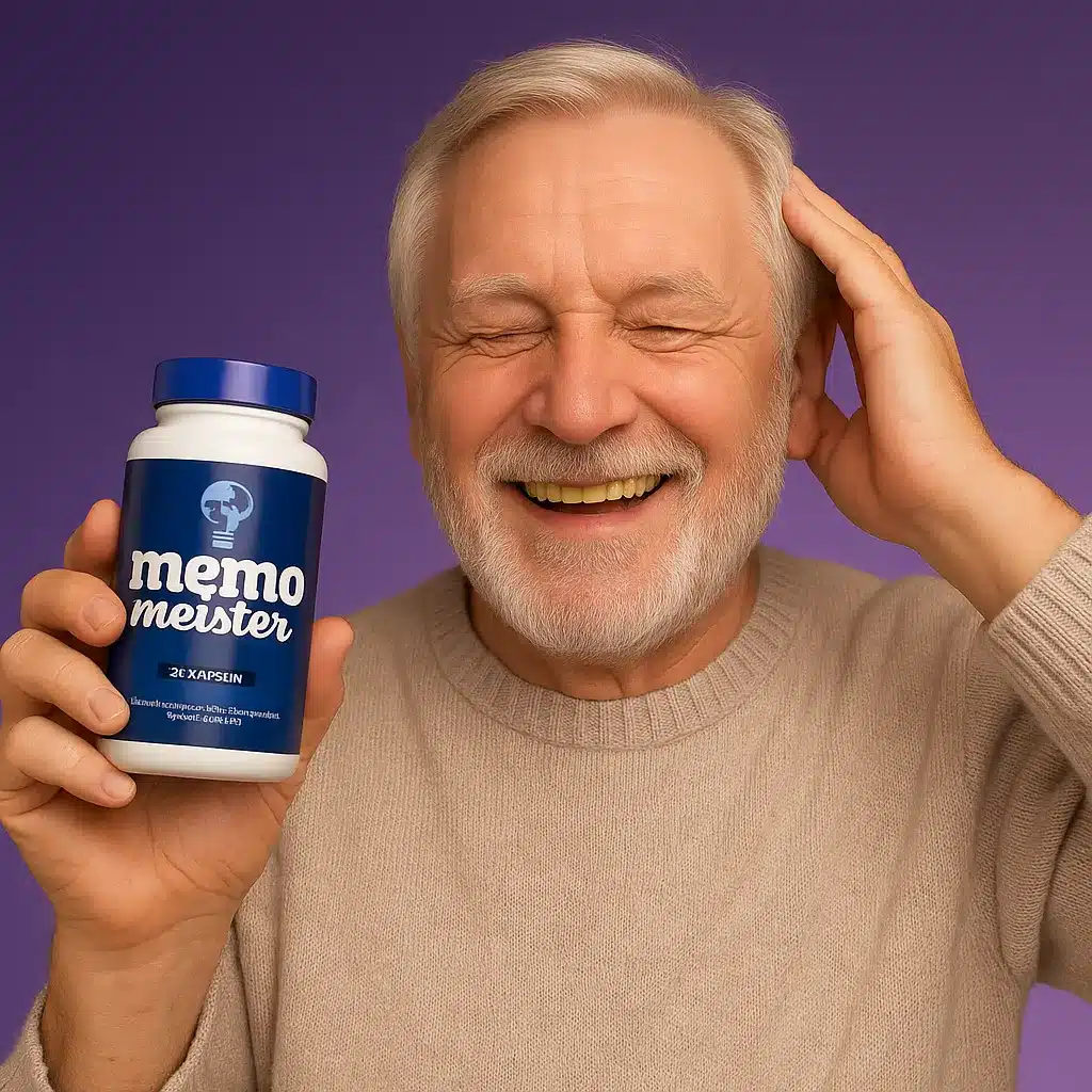 MemoMeister Kapseln – natürliches Nootropikum mit 8 Inhaltsstoffen, Verpackung mit 30 Kapseln