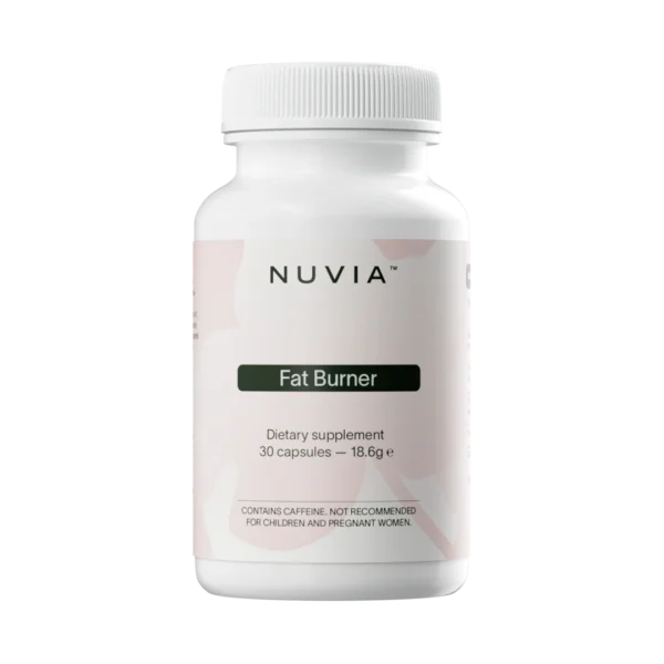 Nuvia Kapseln – Nahrungsergänzungsmittel (30 Kapseln) mit Niacin, Himbeerfruchtextrakt, Grüntee- und Guarana-Extrakt