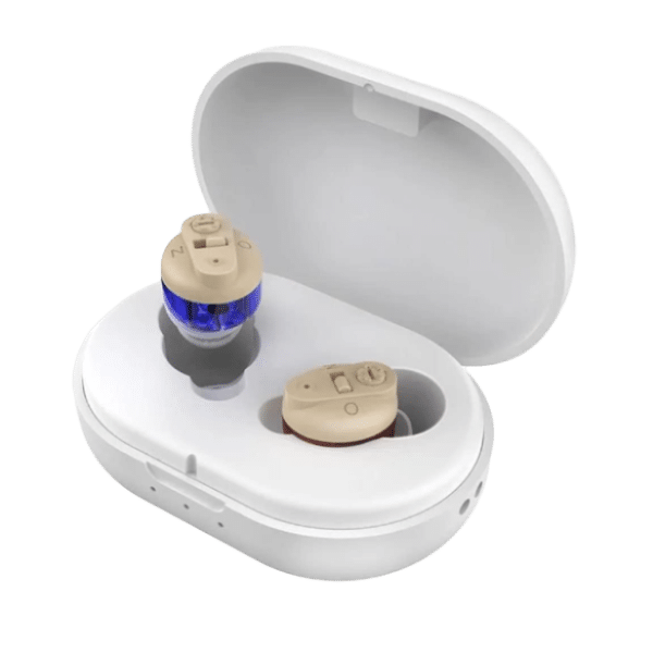 Omnihear Hörgerät mit kabellosem USB-Ladeetui